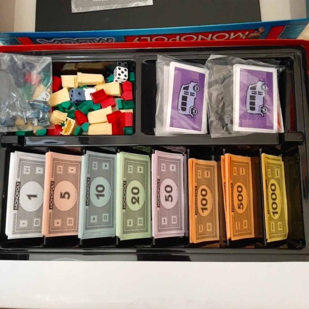 MEGA Monopoly Board game, Like New, Family Board Game - Picture 5 of 5